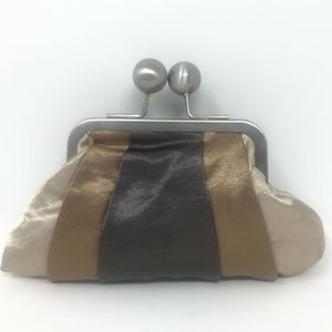 Bath & Body Works Clutch with Silver Toned Kiss Clasp
